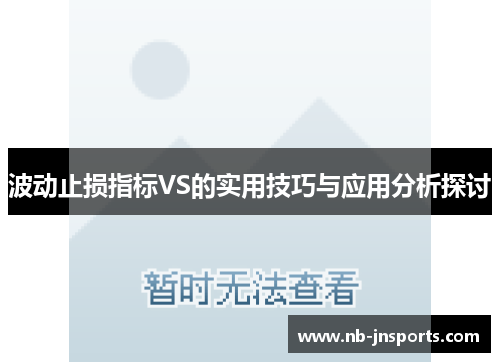 波动止损指标VS的实用技巧与应用分析探讨